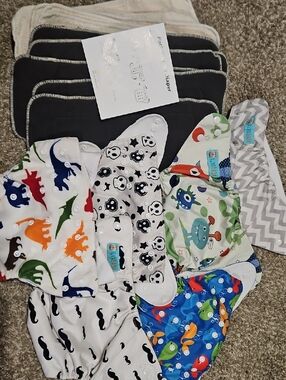 Kids Diaper Covers And Inserts by Alva Baby - Multicolor Prints
